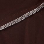 Polyester Spandex Fabric 1-Piece Stretch Slipcover for 2-Seats Sofa - Brown 6