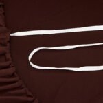 Polyester Spandex Fabric 1-Piece Stretch Slipcover for 2-Seats Sofa - Brown 8